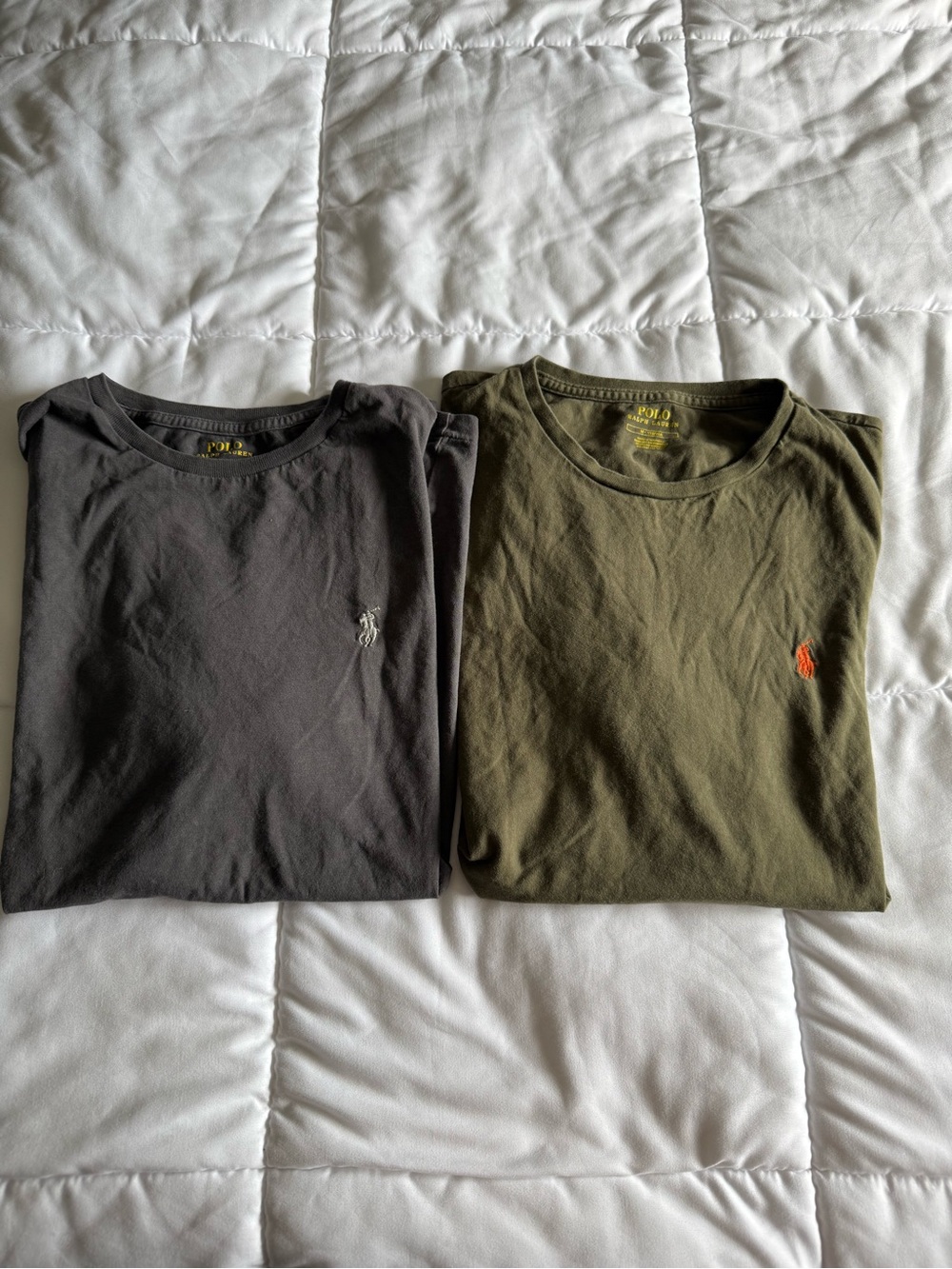 Polo by Ralph Lauren Short Sleeve Tees - Charcoal Gray & Olive